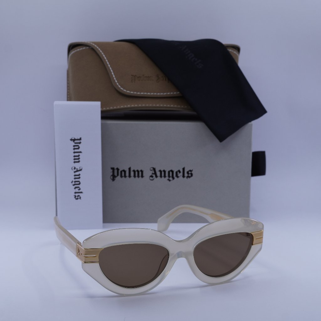 Palm Angels Peri10f Miracle 6164 Cat Eye Sunglasses - Sand/Brown